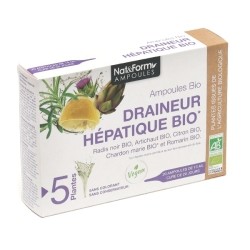 Nat et Form Draineur hépatique bio ampoules