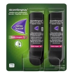 NicoretteSpray 1 mg fruits rouges