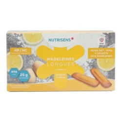 Nutrisens madeleines longues  HP/HC saveur citron