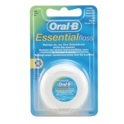 Fil dentaire ciré Oral B Essential Floss Mentholé