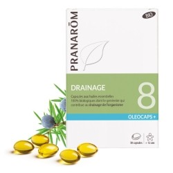 Pranarom Oléocaps 8 Drainage Bio capsules