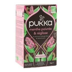 Pukka Tisane menthe poivrée et réglisse biologique sachets