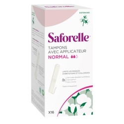 Saforelle Normal tampons avec applicateur Coton bio