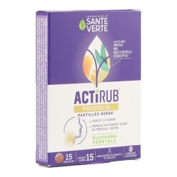 Santé Verte Actirub pastilles mal de gorge