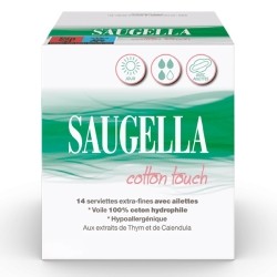 Saugella Serviettes hygiéniques Cotton Touch jour
