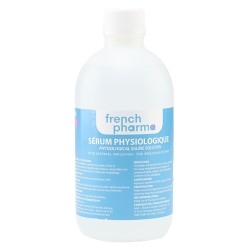 Sérum physiologique en bouteille