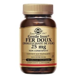 Solgar Gentle Iron Fer doux 25 mg gélules