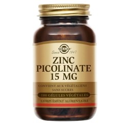 Solgar zinc picolinate 15 mg gélules