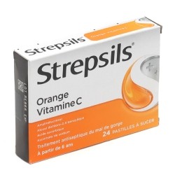 Strepsils orange vitamine C pastilles