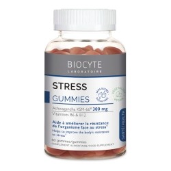 Gummies Aswhagandha et vitamines Biocyte Stress