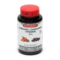 SuperDiet gélules curcuma curcumine piperine bio