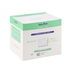 Syla First Compresses de gaze stériles 10 x 10 cm