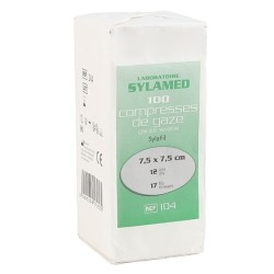 Syla Fil Compresses de gaze non stériles 7,5 x 7,5 cm