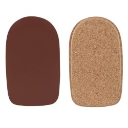 Talonnette de compensation en liège et cuir