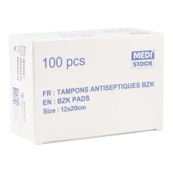 Tampons antiseptiques Bzk Medistock