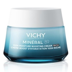 Vichy Minéral 89 crème boost d'hydratation 100h texture riche
