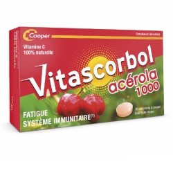 Vitascorbol Acérola 1000 vitamine C à croquer