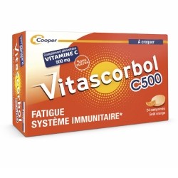 Vitascorbol Vitamine C 500 mg comprimés à croquer