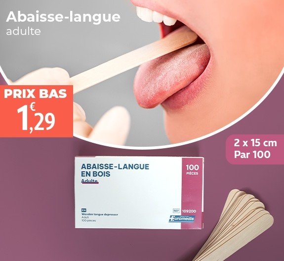 Prix bas Abaisse-langue adulte Euromédis