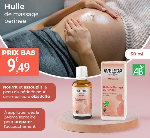 Prix bas Weleda huile de massage du périnée Bio
