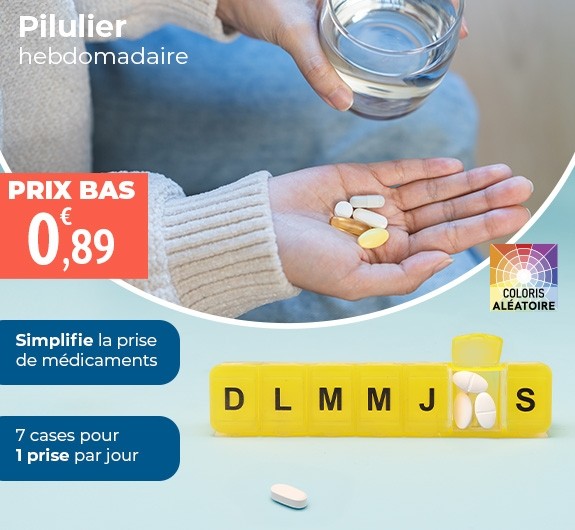 Prix bas Pilulier hebdomadaire grande contenance