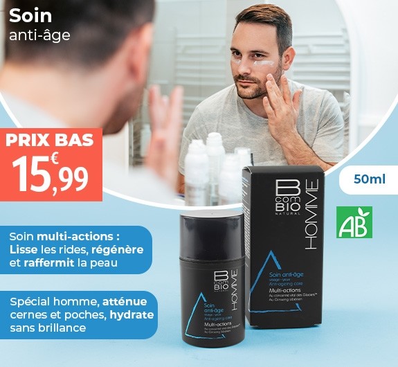Prix bas BcomBio Homme Crème de soin anti-âge