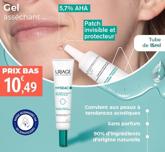 Prix bas Uriage Hyseac gel asséchant