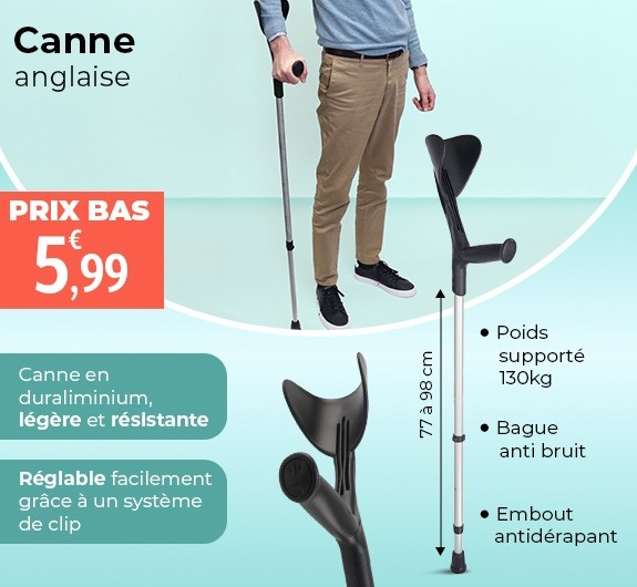 Prix bas canne anglaise Evolution Herdegen