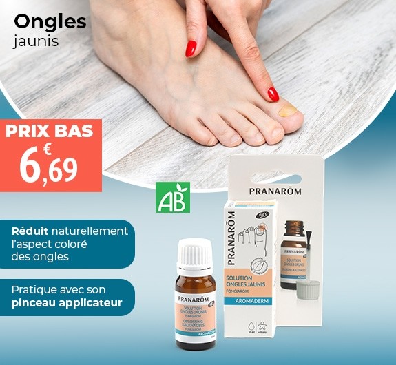 Prix bas Pranarom Ongles jaunis Bio vernis
