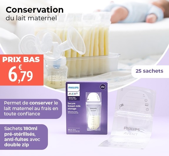 Prix bas Avent Sachet de conservation du lait maternel