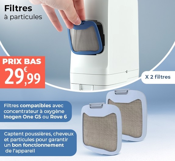 Prix bas Filtres à particules pour concentrateur d'oxygène Inogen Rove 6
