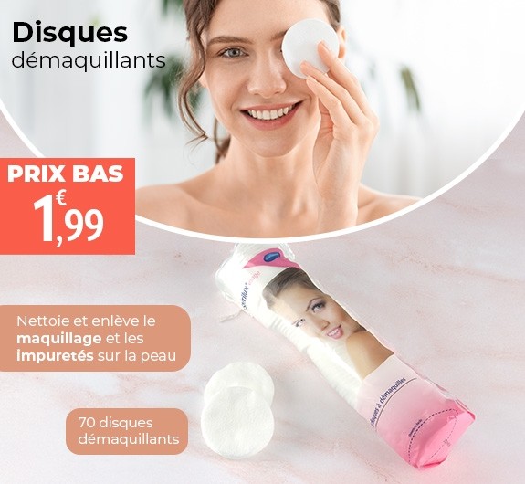 Prix bas Stérilux disques démaquillants visage