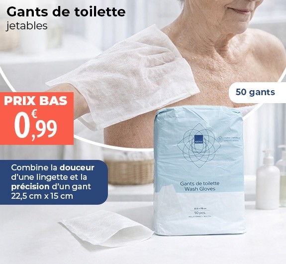 Prix bas Abena Gant de toilette jetable