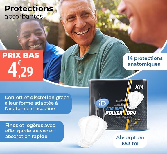 Prix bas ID for men protections anatomiques
