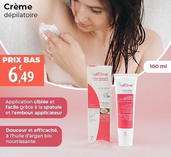 Prix bas Netline crème dépilatoire avec applicateur