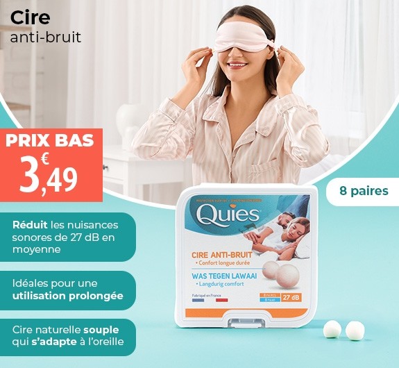 Prix bas Boules Quies en cire