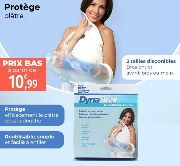 Prix bas Protection plâtre bras et mains Adulte DynaSeal