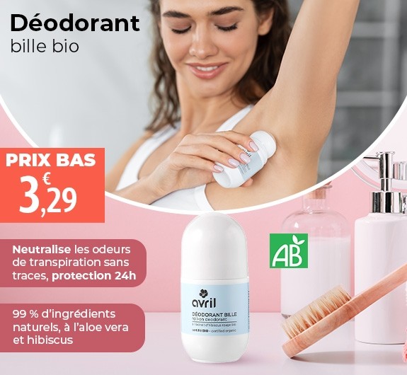 Prix bas Avril Déodorant bille bio