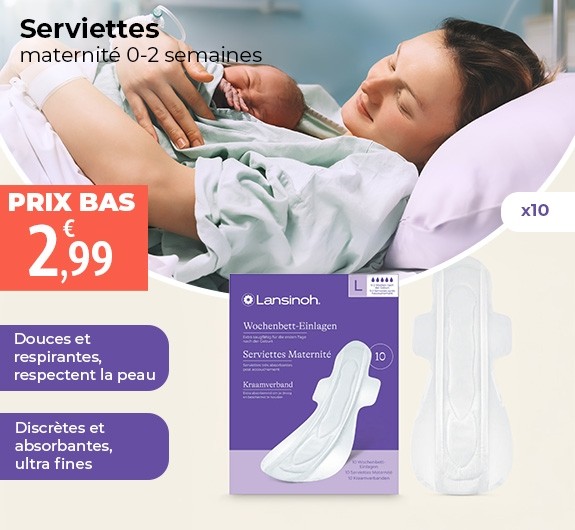 Prix bas Serviettes maternité