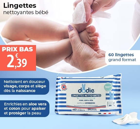 Prix bas Dodie Lingettes nettoyantes bébé