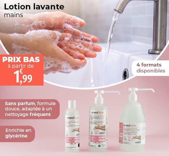 Prix bas Lotion lavante mains et corps Exeol Skin