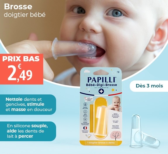 Prix bas Papilli Bébé Digi Brosse