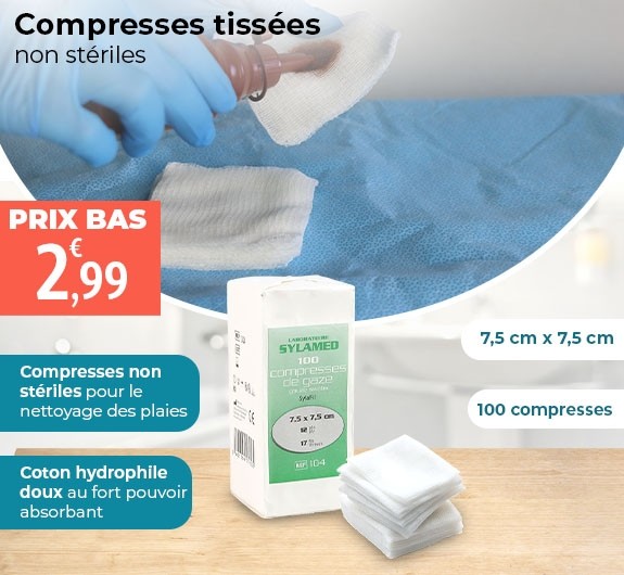 Prix bas compresses de gaze