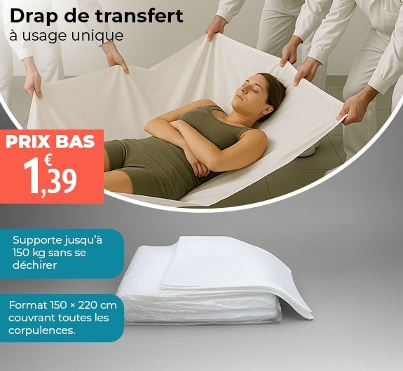 Prix bas Drap de transfert à usage unique