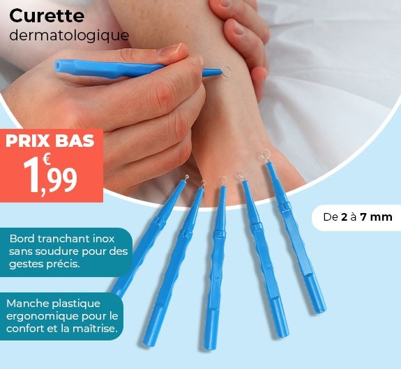 Prix bas curette dermatoloqisue