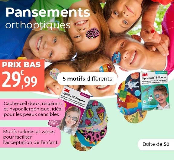 Prix bas Opticlude silicone