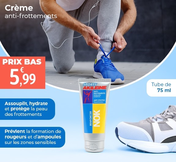 Prix bas Sports Akileïne Nok crème anti-frottements