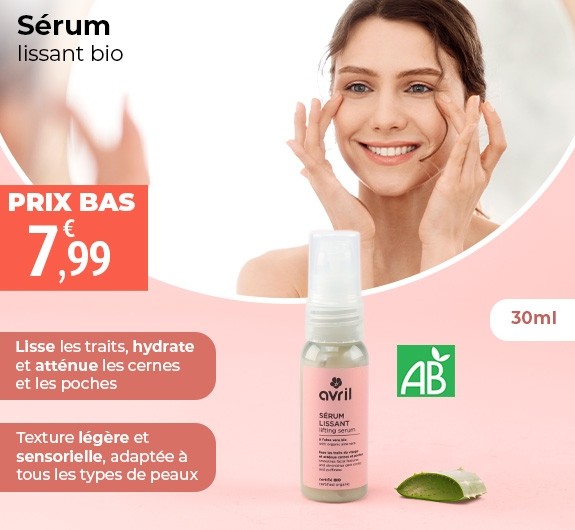 Prix bas Avril Serum lissant bio