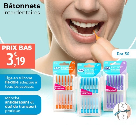 Prix bas TePe Easypick bâtonnets interdentaires par 36