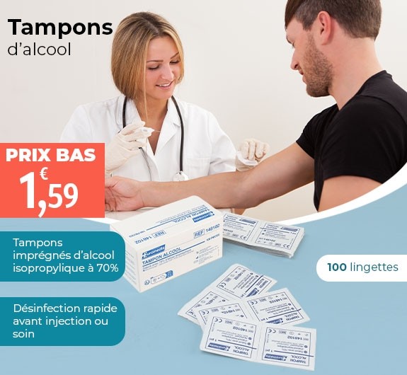 Prix bas Tampons alcool